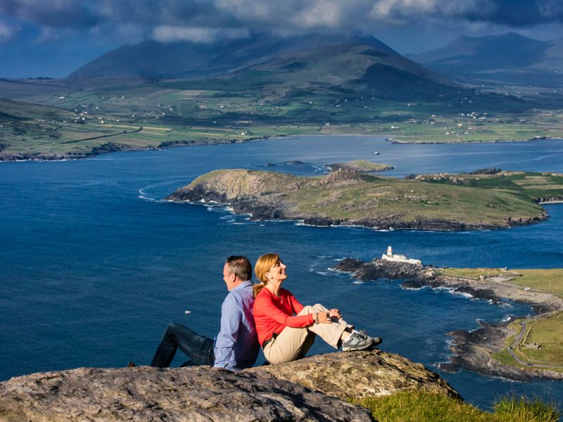 Couple on Geokaun Mountain  Valentia Island  Co Kerry master
